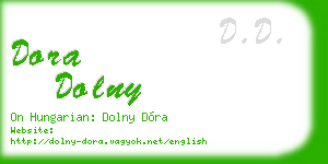 dora dolny business card